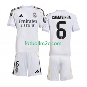 Fußballtrikots Real Madrid Camavinga 6 Kinder Heim Trikotsatz 2025-2026
